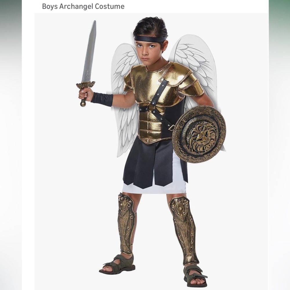California Costumes Archangel Costume for boys (sword & shield included)
